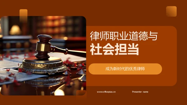 律师职业道德与社会担当