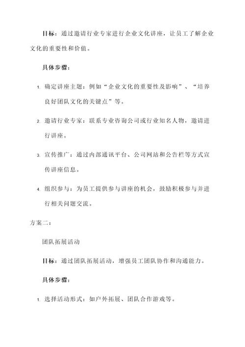 企业文化活动案例策划方案