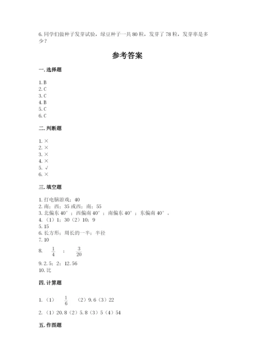 2022人教版六年级上册数学期末测试卷【考点精练】.docx