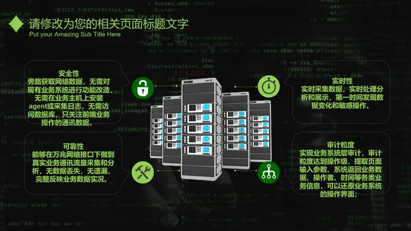 互联网信息安全汇报PPT模板