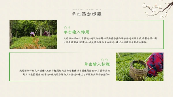 茶叶茶艺茶道春茶绿茶农村旅游茶园茶文化ppt