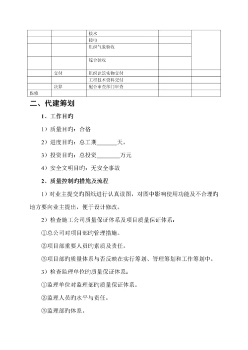 关键工程代建工作专题方案.docx