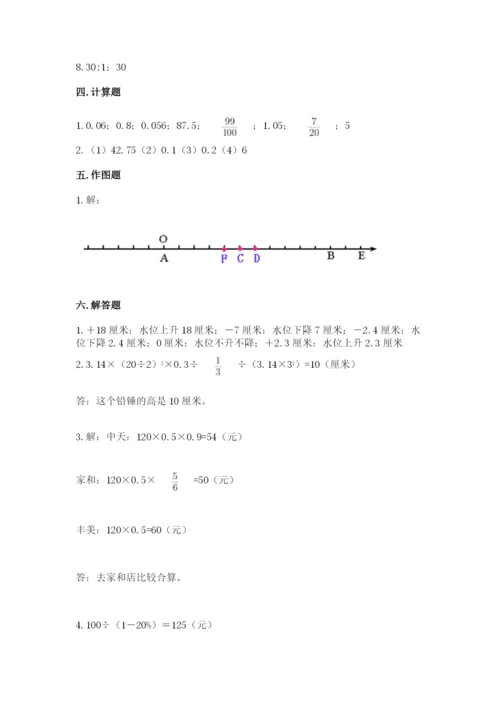 北京版六年级下册数学期末测试卷附答案（完整版）.docx