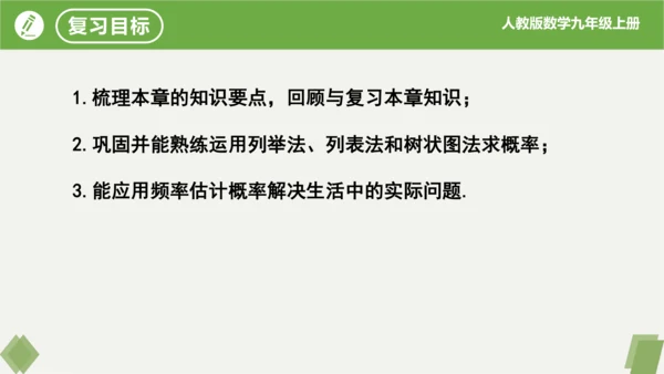 第25章 概率初步 复习课件(共19张PPT)