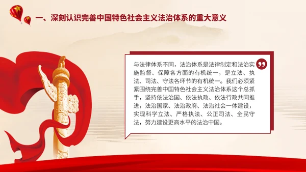 2024二十届三中全会学习辅导百问完善中国特色社会主义法治体系党课ppt