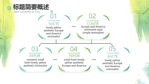 语文教学工作总结汇报计划商务动态PPT模板