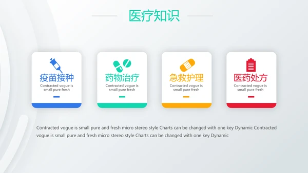 创意大气医疗行业工作总结汇报动态PPT模板