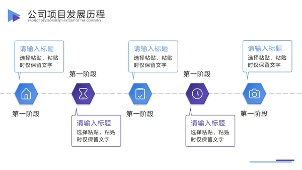 公司发展历程时间轴PPT模板