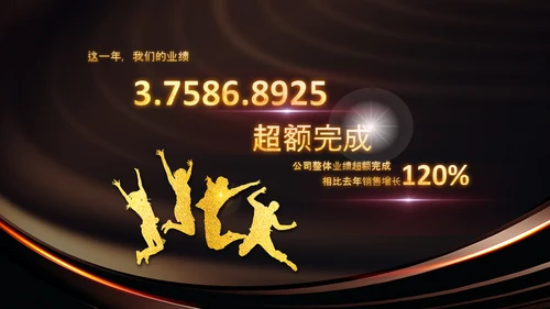 开门红2023年会兔年赢战颁奖盛典ppt