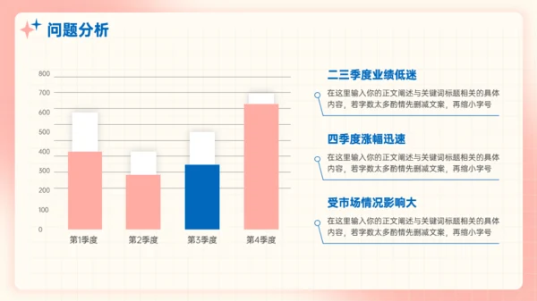 珊瑚粉弥散风工作总结年终汇报模板