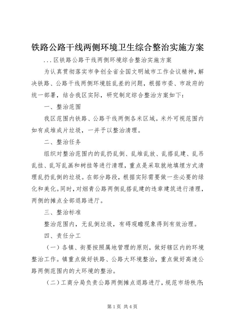 铁路公路干线两侧环境卫生综合整治实施方案 (3).docx