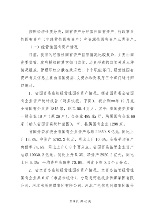 国有资产管理调研报告（五篇）.docx