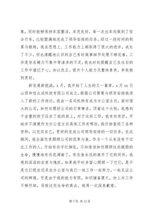 公司年度自我评价范文.docx