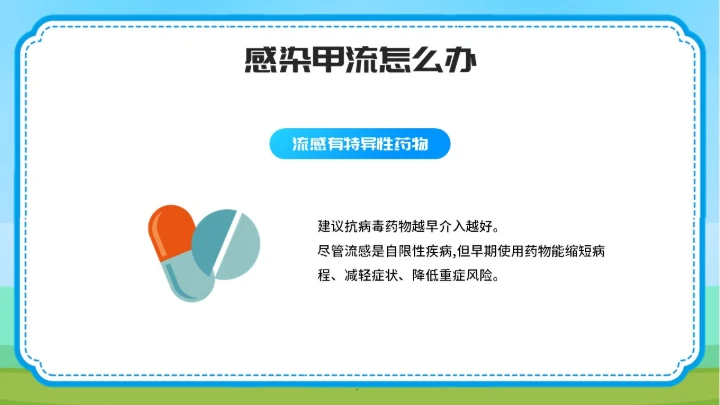 预防甲型流感病毒医学知识PPT模板