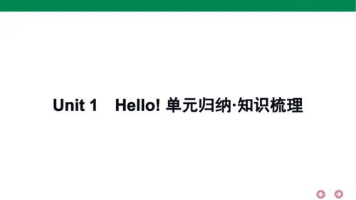 人教PEP英语三年级上册期中复习 单元归纳·知识梳理  课件(共18张PPT)