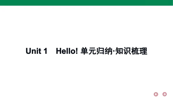 人教PEP英语三年级上册期中复习 单元归纳·知识梳理  课件(共18张PPT)