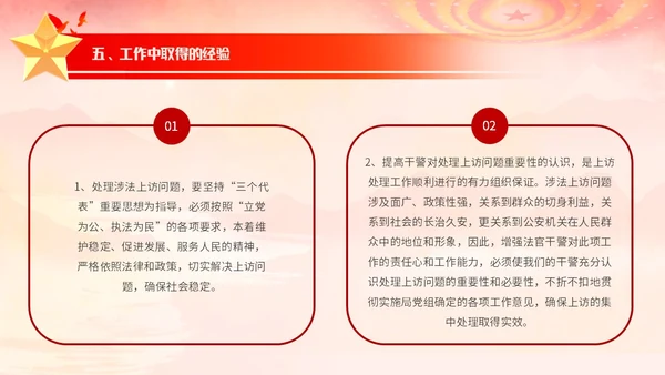 浅色红色水墨党建背景党政风信访工作合规流程专题培训PPT模板