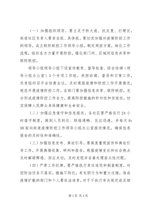 街道新型冠状病毒联防联控工作方案.docx