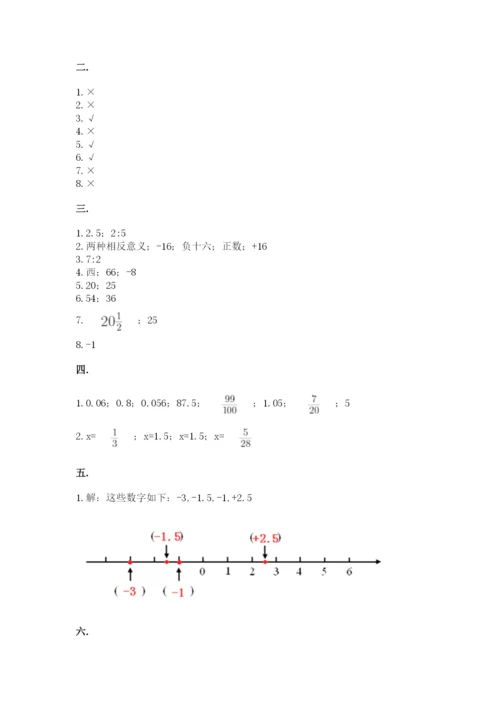 辽宁省【小升初】2023年小升初数学试卷【巩固】.docx