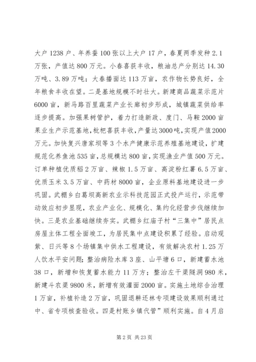 县半年工作推进大会讲话.docx