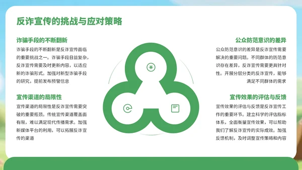 绿色3D风反对电信诈骗知识宣传PPT