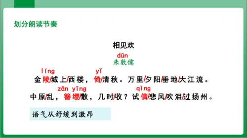八年级上册第六单元课外古诗词诵读 相见欢（课件）【2023秋统编八上语文高效实用备课】(共20张PP