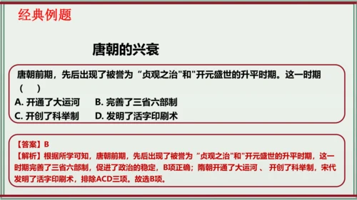 第一单元 隋唐时期：繁荣与开放的时代 单元复习 历史七年级下册 课件