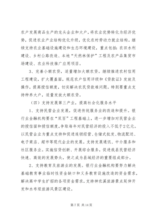 人民政府关于促进金融支持县域经济发展的决定.docx
