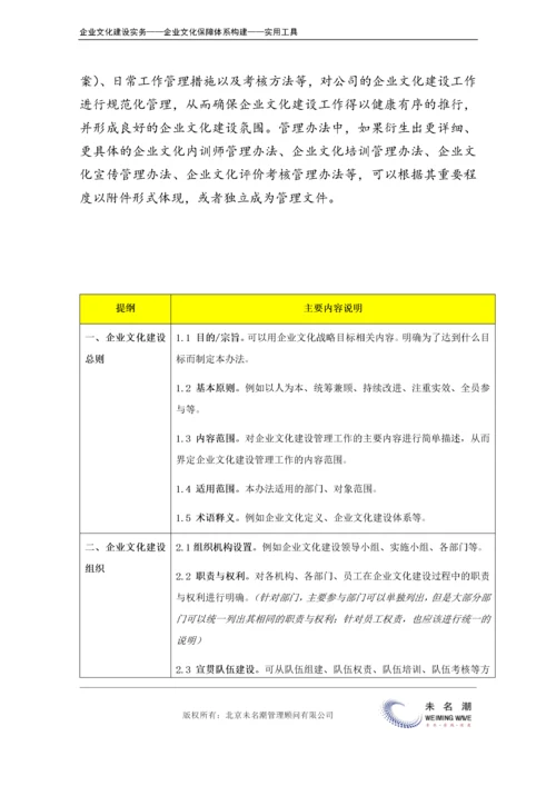 09-【保障体系构建】-企业文化建设管理办法内容纲要.doc.docx