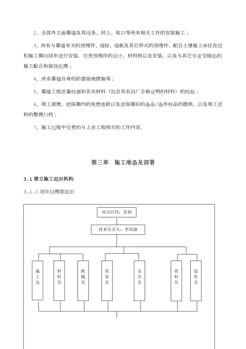 酒店办公主楼、裙楼幕墙装饰工程幕墙专业专项施工方案.docx