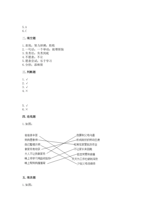 部编版四年级上册道德与法治期中测试卷附参考答案【完整版】.docx