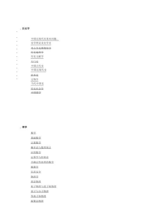 考研所有专业具体.docx