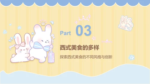 兔崽子黄色卡通风美食攻略