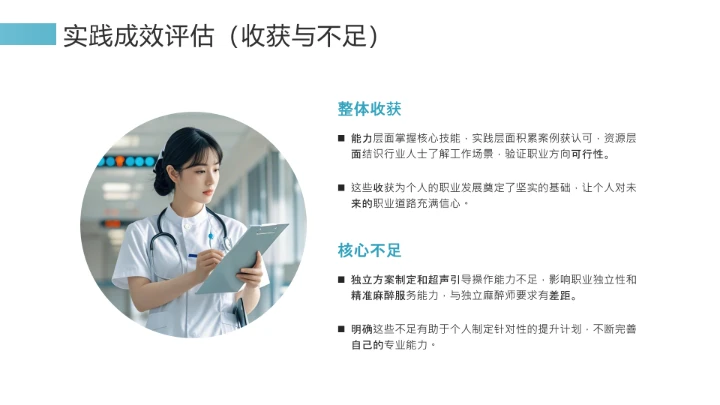 绿色简约风临床医学专业大学生职业生涯规划发展展示PPT模版