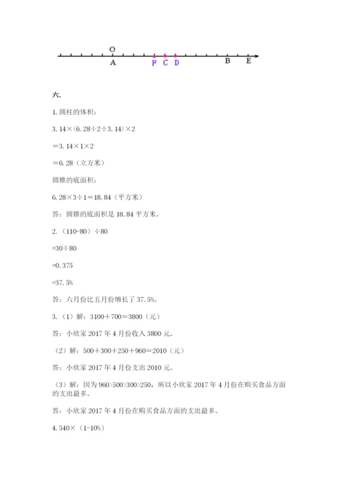 苏教版数学小升初模拟试卷及答案【各地真题】.docx
