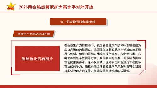 2025两会热点解读扩大高水平对外开放ppt