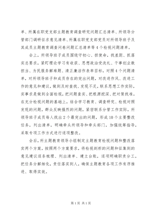 不忘初心主题教育阶段性总结材料(检视问题整改落实情况报告).docx