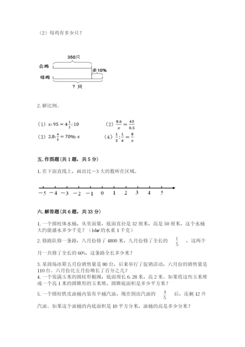 重庆市忠县六年级下册数学期末测试卷及1套参考答案.docx