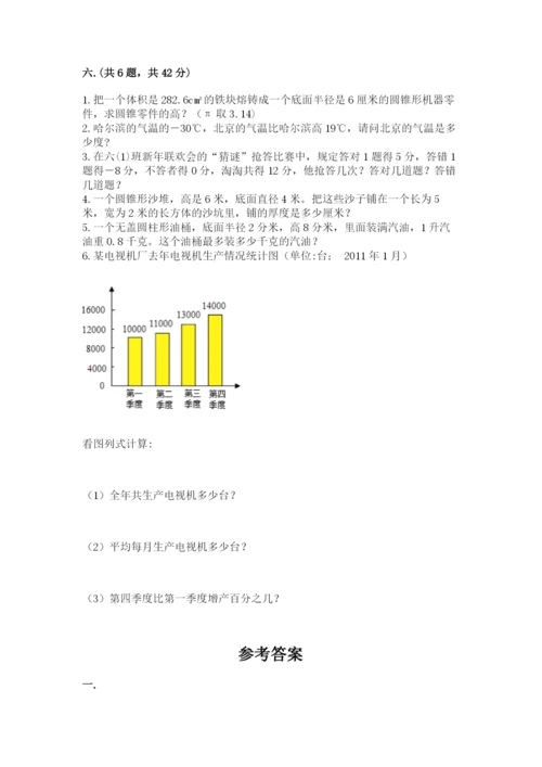 小学毕业班数学检测卷及完整答案【历年真题】.docx