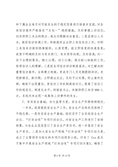 县工信局年度工作报告.docx