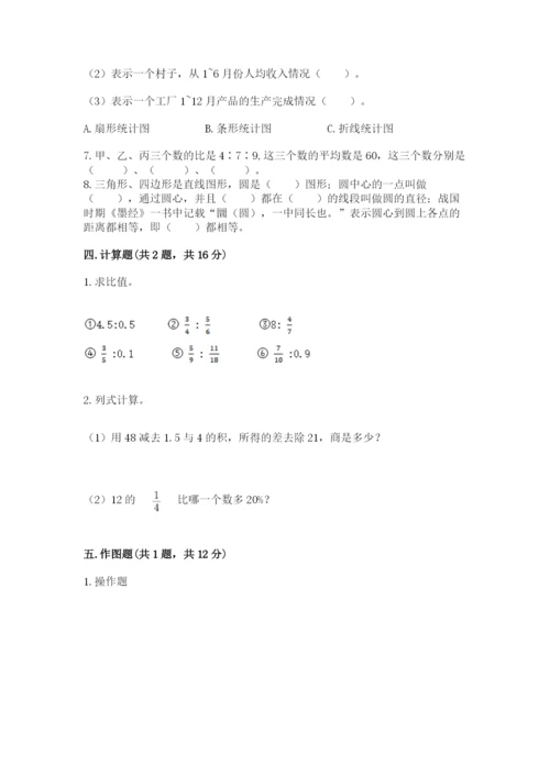 六年级上册数学期末测试卷附参考答案（轻巧夺冠）.docx