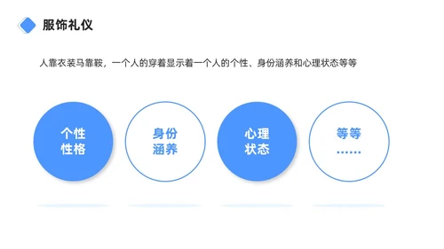 蓝色商务简约职场礼仪之销售礼仪培训PPT模板