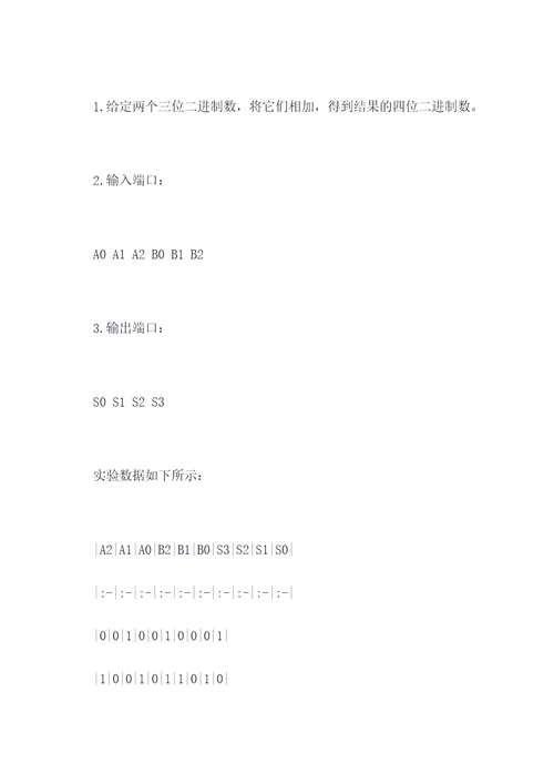 数字电路合并实验报告