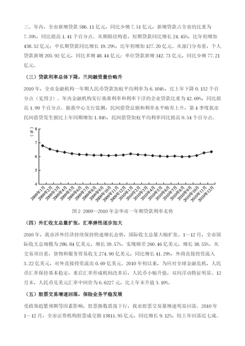 度金华市经济金融形势分析报告.docx