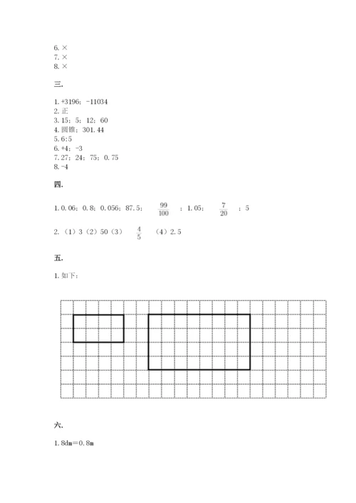 海南省【小升初】2023年小升初数学试卷完整版.docx
