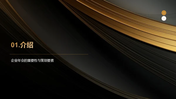 黑金奢华时尚企业年会策划PPT