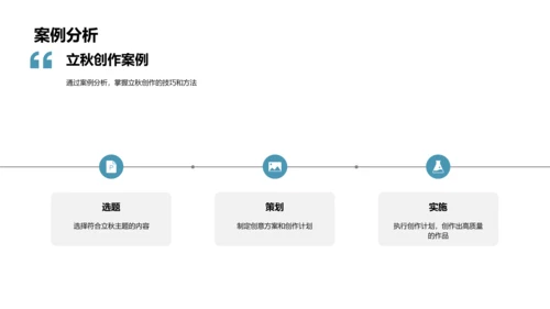 立秋主题新媒体创作