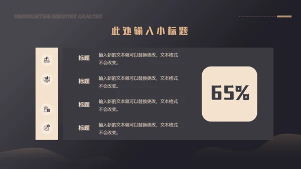 猎头行业分析通用PPT模板