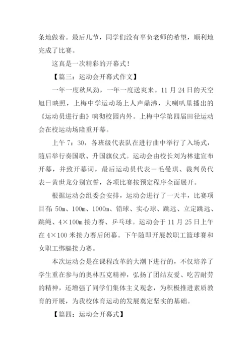 有关运动会开幕式的作文.docx