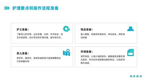 蓝色简约新生儿暖箱的使用护理PPT模板宣传PPT动态PPT